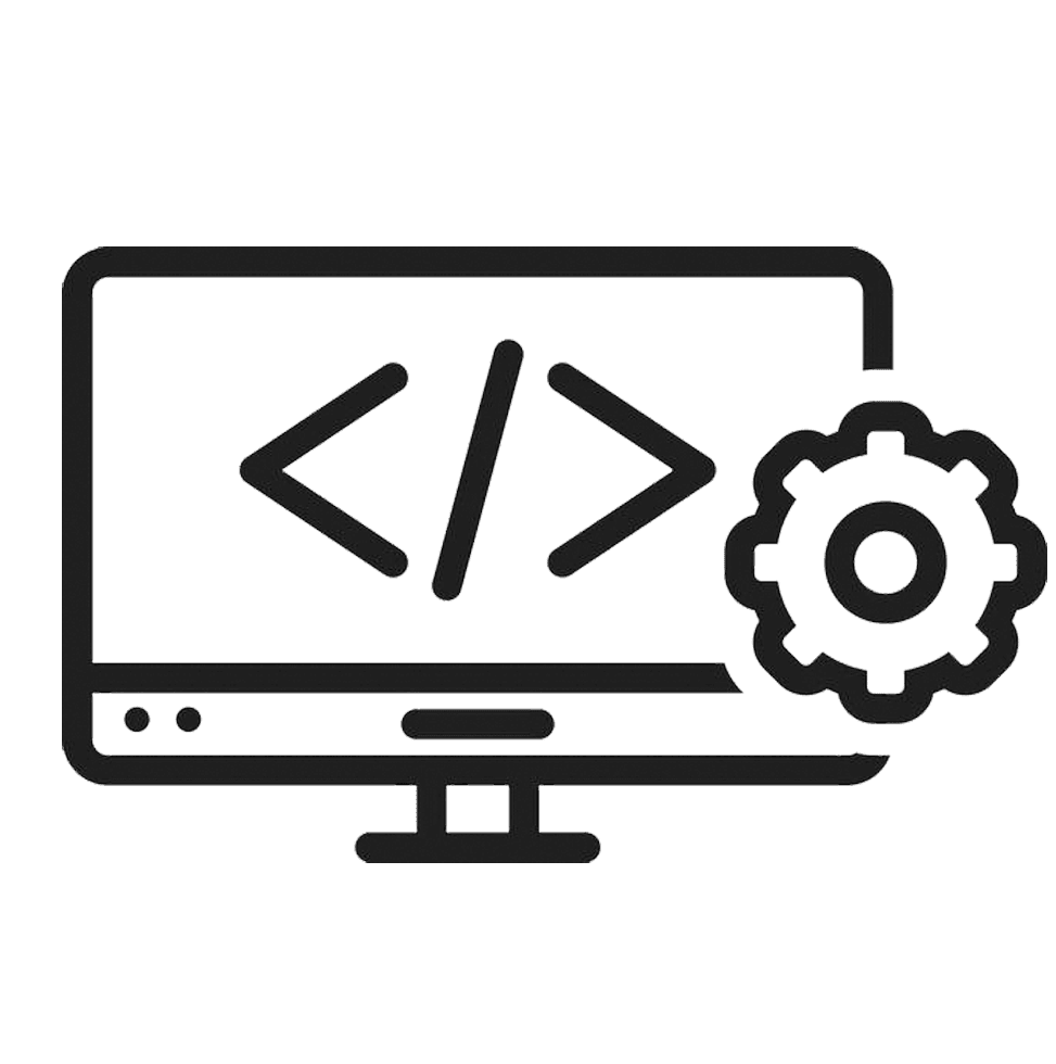 Developer coding responsive and SEO-optimized website