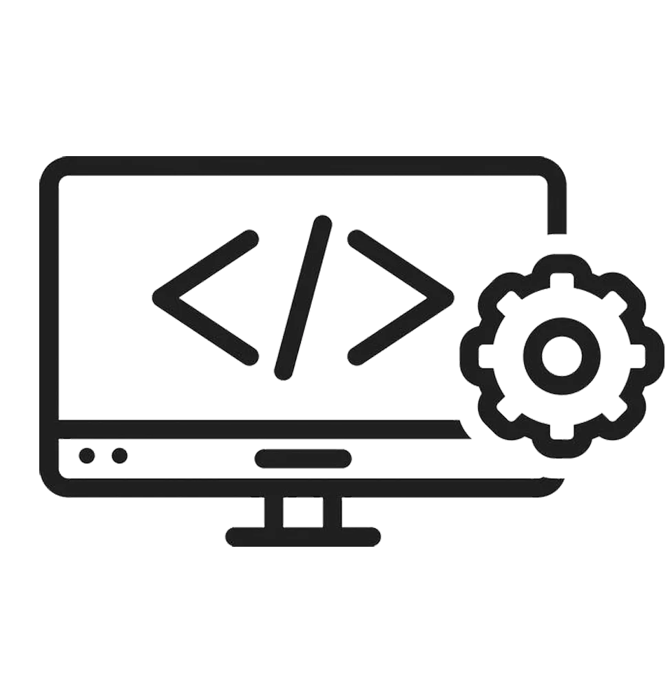 Developer coding responsive and SEO-optimized website